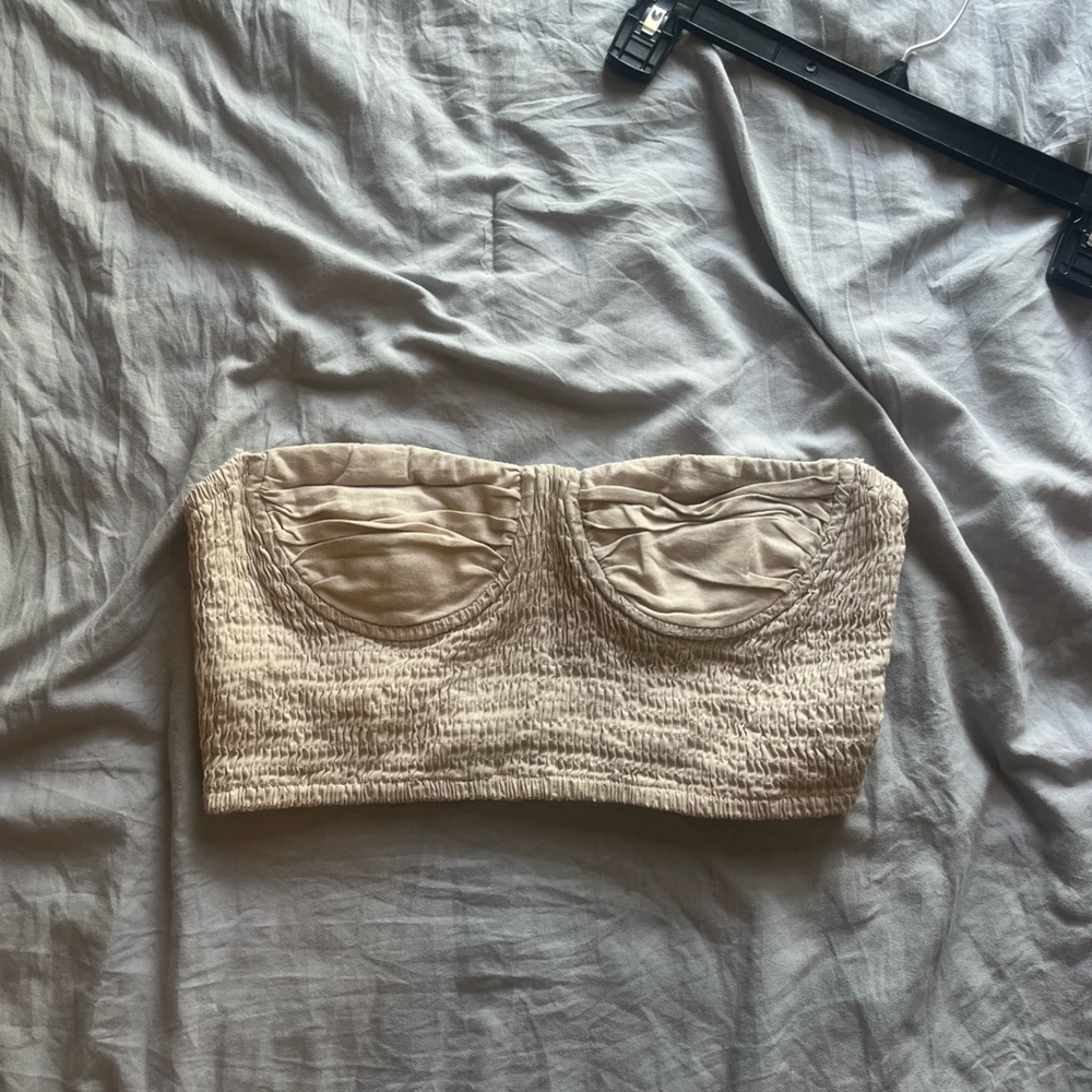 Princess Polly Cream Crop Top